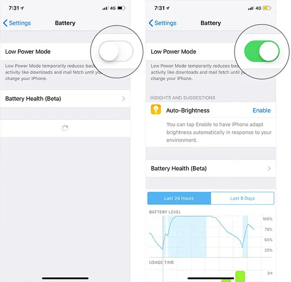 افزایش شارژدهی باتری آیفون در iOS 13